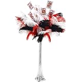 Giegxin 30 Pcs Natural Ostrich Feather Making Kit Casino Theme Ostrich Plume for Las...
