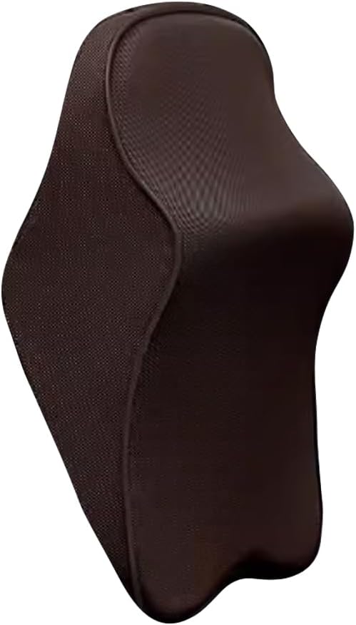 Car Head Support Pillow for Mitsubishi Pajero Mirage Attrage Xpander Montero Polyester, Car Lumbar Support Pillow Softness Car Headrest Pillow,1- D Coffee