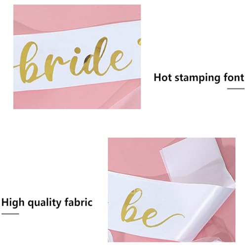 مجموعة شريط رأس وشال للعروس، اكسسوارات شعر الزفاف مع غطاء رأس لحفلة العرائس، ديكور حفلة العزوبية للعروس، واكسسوارات تصوير وزينة حفلة العرائس، توديع العزوبية من مزني