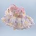 Clothes for Labubu/for Labubu Clothes/for Labubu Outfits/for Labubu Dress, 3-Piece Cute Outfit Set for 17cm Doll - Dress with Floral Bow and Hat (Pink, No Doll Included)