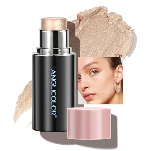 Anglicolor Highlighter Professionnel, Crème Illuminatrice de Teint, Stylo de Contouring Maquillage Imperméable pour Visage