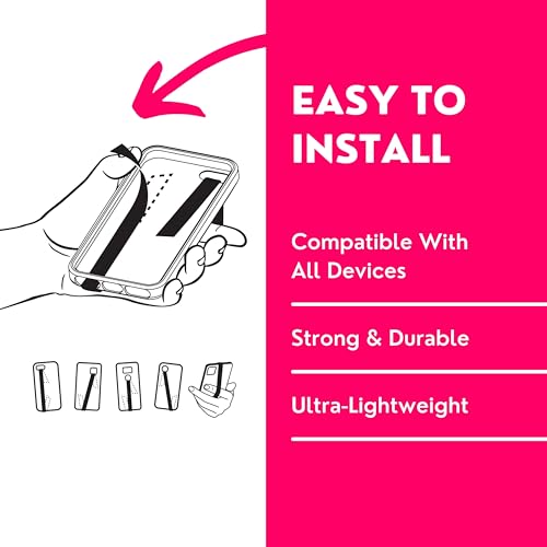 Phone Loops: Non-Elastic Phone Grip, Phone Strap, Phone Holder for Hand - Small, Light and Discreet Phone Loop Cell Phone Holder for Hand - Phone Finger Holder by Phone Loops - Image 2