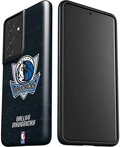 Skinit Pro Phone Case Compatible with Samsung Galaxy S21 Ultra 5G - Officially Licensed NBA Dallas Mavericks Black Primary Logo Design