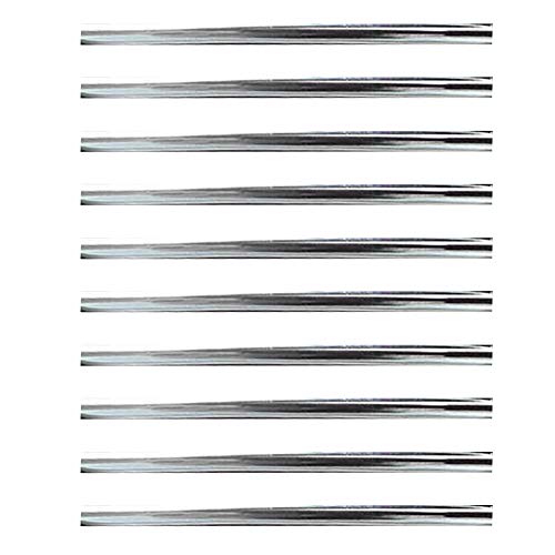 Preisvergleich Produktbild Jiqiaoda2 Car Sticker&Interior Decoration 10Pcs 20cm Car Air Conditioner Outlet Decorative U Shape Moulding Trim Strips - Silver Easy to Install Car Decoration Flexible
