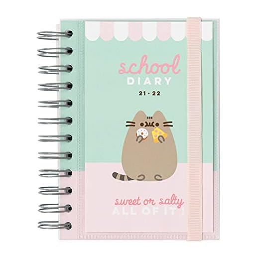 Agenda Pusheen 2021-2022 – Agenda escolar en francés 2021-2022 – Agenda 2021 día por página – Agenda 10 meses de septiembre de 2021 a junio de 2022 – Producto con licencia oficial – Agenda Kalenda