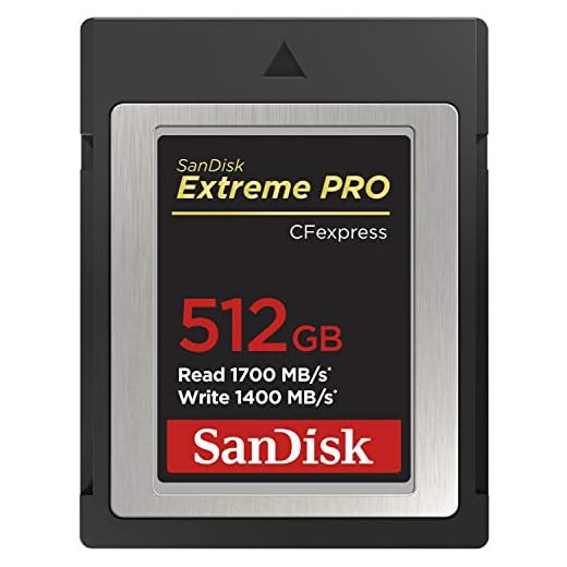 SANDISK 512GB Extreme PRO CFexpress Type B, Up to 1700 MB/s Read Speeds