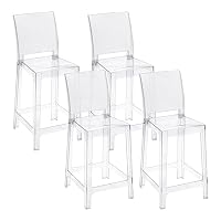 Baroni Home Lot De 2 Tabourets De Bar Avec Dossier - Design Moderne PU/Bois Acier, 92cm De Haut