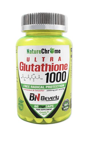 Glutathione 1000Mg. Glutatión, también conocido como el antioxidante maestro. Desacelera el proceso de envejecimiento. Ideal para desintoxicación del hígado. Cada bote contiene 60 cápsulas Cover
