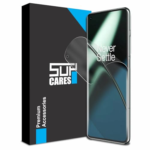 SupCares Anti Glare Matte Unbreakable Membrane Screen Protector for OnePlus 11 5G, OnePlus 10 Pro 5G and OnePlus 9 Pro 5G (6.7 Inch) with Easy-Self Installation Kit | Transparent