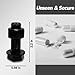 Fake Bolt Nut Screw Diversion Safe - Heavyweight Hidden Storage Space for Cash and Small Valuables, Secret Container, Realistic Decoy for Home, Office, and Travel Security (Black)