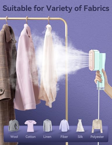 Sundu Clothes Steamer, Steamer for Clothes, Portable 2 In 1 Travel Steamer Iron,15s Fast Heat-up, 4 Modes, LED Display, 20 Minutes of Continuous Ironing Handheld Garment Steamer for Travel and Home - Image 3