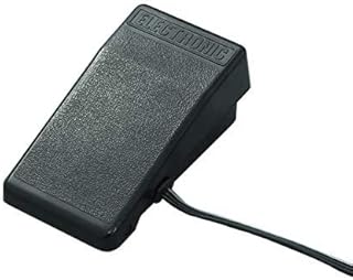 ジャノメ純正電子ミシン用フットコントローラー(黒色・丸3ピンプラグ)プラグサイズ縦26ミリ横12ミリ