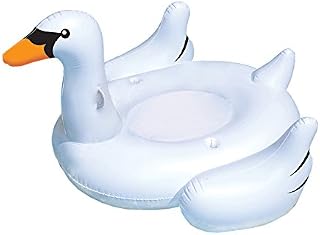 Blue Wave Elegant Giant Swan Inflatable Ride-On Pool Float, 72"