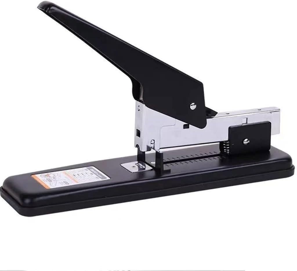 Cucitrice a lunga portata resistente, capacità di 210 fogli, design ergonomico, struttura in metallo, include 2000 graffette, ad alta capacità anti-inceppamento per ufficio e uso domestico