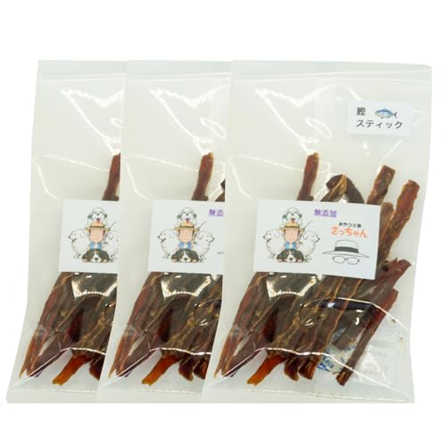 犬猫用 国産無添加おやつジャーキー 鰹スティック(魚)