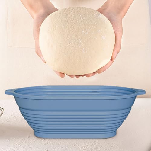 Fermentación de pan sin pegarse usando cesta de silicona 3