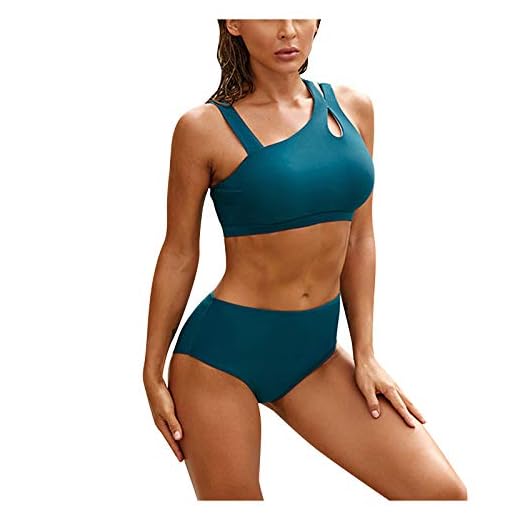 WUXIANG Bañador Mujer Bikini Conjunto Push up Grande Talle Alto Bikini Deportivo Mujer Tankini Conjunto con Tirantes Cortos Bikini Top Bikini Shorts Conjunto bañador bañador para Mujer