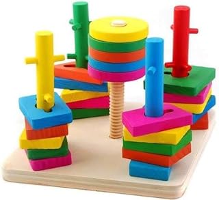 عمود حل المشكلات من الصفوة - اشكال هندسية، متوسط، متعدد الالوان، 5 اعمدة