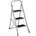 Produktbild Ribelli Trittleiter 3 Stufen Leiter Klapptritt Klappleiter Klapptreppe Tritt Haushaltstritt Stehleiter Sprossenleiter klappbar faltbar bis 150 kg