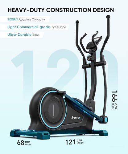 Image of THERUN Elliptical Exercise Machine, Electric Elliptical Machine for Home Use, Magnetic Elliptical Training Machines with 20IN Stride & 32-Level Resistance, 350LB Capacity, App Connectivity