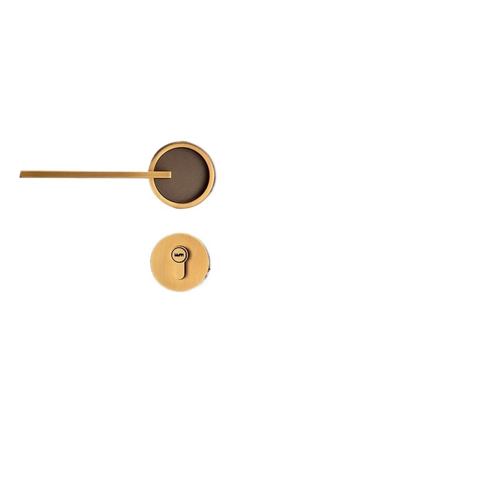 Serrure de porte double en bronze pour bureau et villa style classique