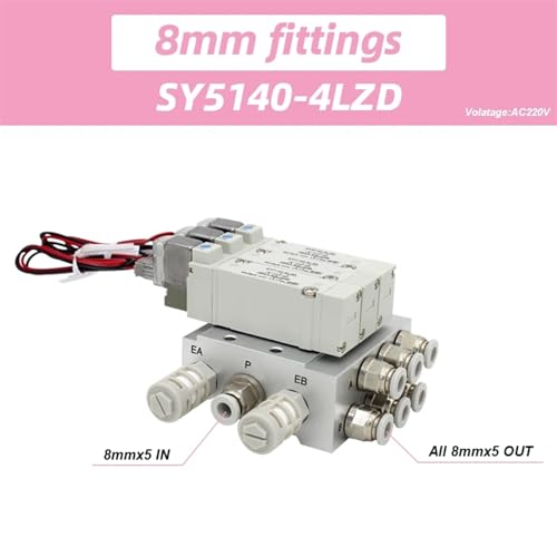 SY5140-5LZD SY5140-6LZD combinaison d'électrovanne pneumatique multi-stations - 3
