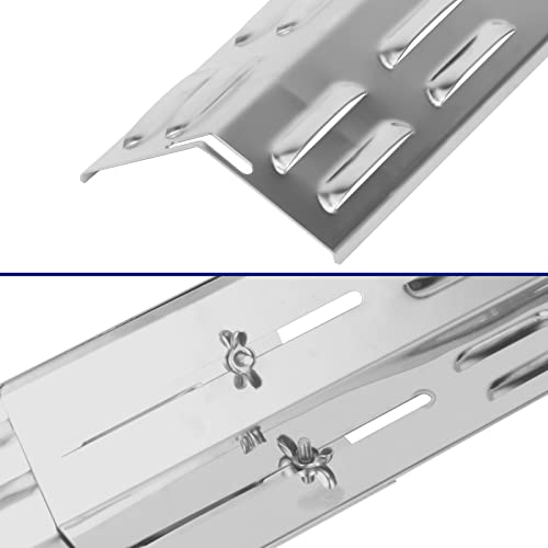 GriHero Einstellbare 29 bis 43cm Universal Brennerabdeckung Gasgrill Flammenverteiler, Edelstahl Flammblech Ersatzteile für Enders, Weber, Landmann, Burnhard, Charbroil und die meisten Gasgrills