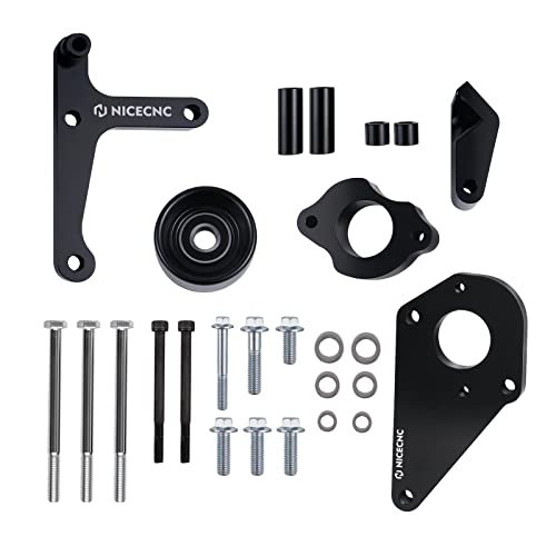 Nicecnc Low Mount Alternator Bracket And Power Steering Pump Bracket Compatible With Chevrolet Lsx Ls Truck #TOP5