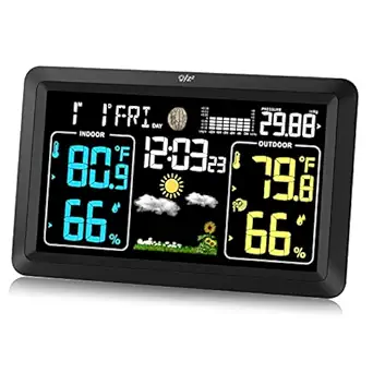 Weather Station with atomic clock indoor outdoor thermometer