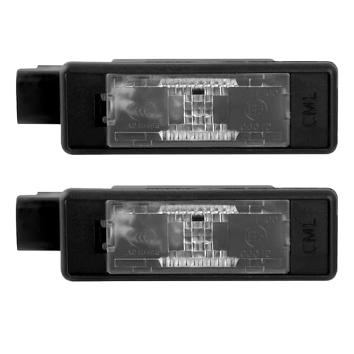 WEGOLD 6340F0 Number Plate Lamps, 3200K License Plate Light Replacement for Peugeot 207 CC 208 2008 308 3008 508 5008 Citroen C3 C4 C5, Replace 6340G3 9682403680 9661480980