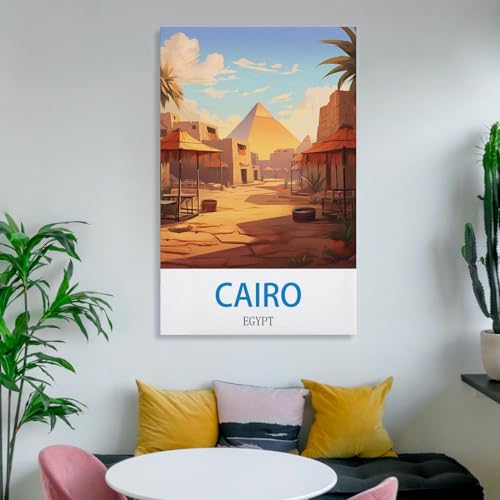 Impression sur toile Le Caire Égypte NABIQUE grand format 50x75 - 6