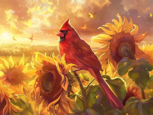 Diamond Painting Tournesol 5D Kit Point de Croix Diamant 60x80 cm