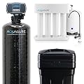 Aquasure 64,000 Grains Whole House Water Filter Bundle with Automatic Digital Metered Control Softener and 75 GPD RO Reverse Osmosis Drinking System | Removes Hardness | Ideal for 4-6+ bathrooms