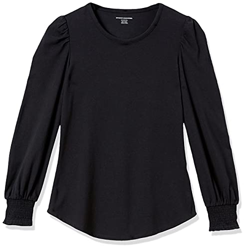 Amazon Essentials Women's Long-Sleeve Crewneck Smocked Cuff T-Shirt - Image 6