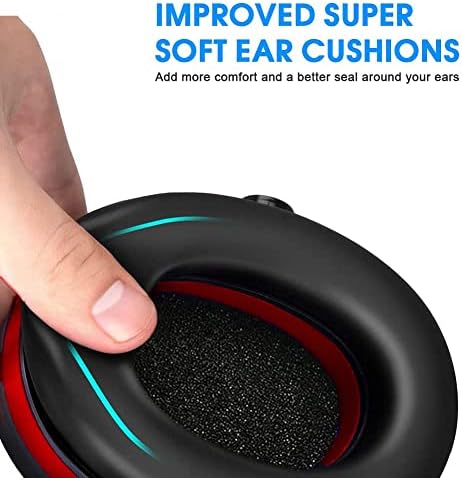 Eidoct Ear Defenders Muffs Noise Reduction 26db NRR 32DB SNR Safety Ear Protectors Provide Hearing Protection For Shooting, Construction, Yard Work, Machinery Work Mowing