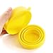 Menstrual Cup Sterilizer Cleaner, LUCKY CLOVER Collapsible Silicone Cup Foldable Sterilizing Cup for Menstrual Cups and Storing Your Diva Cup - Foldable for Travel(Yellow)
