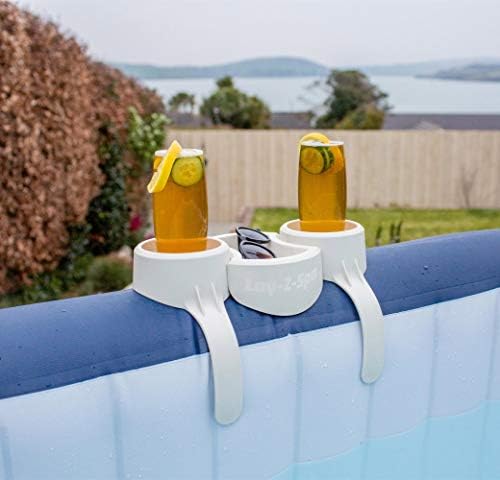 Lay-Z-Spa Hot Tub Drinks and Food Holder, Inflatable Spa Accessory, White