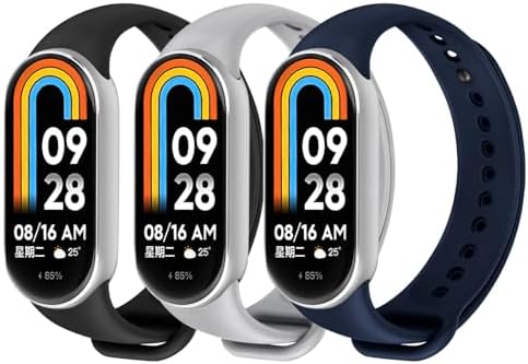 Ainiv Bracelet pour Xiaomi Mi Band 8/9/10, Bracelets de Remplacem...