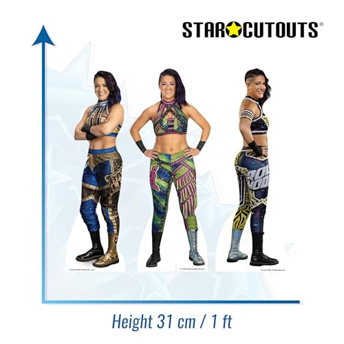 SC4582 WWE Bayley Three Shelf Top Cardboard Cut Outs Height 31cm, Ideal for WWE Theme Parties, Birthdays & Fans - Image 3