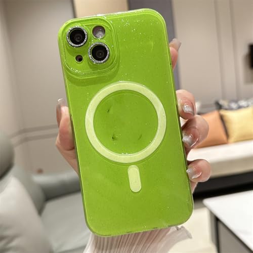 Coque silicone magnétique iPhone 13 Pro cœur et charge sans fil