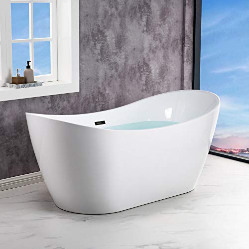 Woodbridge B0010-MB 67 Inch Acrylic Freestanding Bathtub Contemporary Soaking White Tub thumb #14
