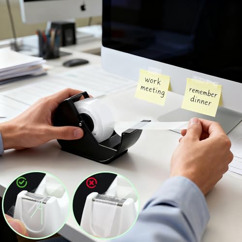 12-Roll Clear Tape Refills for Dispenser, 3/4” x 1,023” Transparent Gift Wrapping Tape for Office Home and School, Invisible Tapes Refills DIY Crafts Supplies — view 4