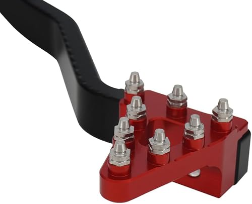 Miniatura 5 de JFG RACING Palanca de pedal de freno trasero plegable para motocicleta, CNC universal para CRF CR XR 50cc - 125cc RM KX KLX TTR PW SSR Apollo TAO