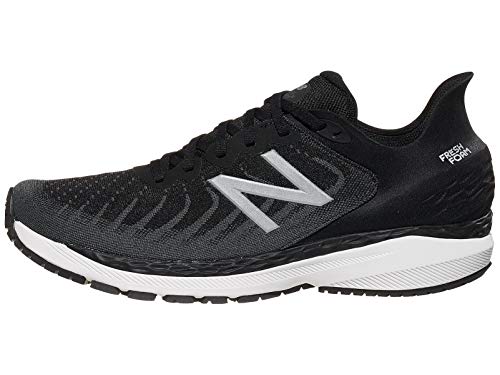 New Balance Men's Fresh Foam 860v11, Black/White, 12 Medium