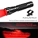 WINDFIRE Red Flashlights Predator Light LED Coyote Hog Varmint Hunting Lights Tactical Rifle Flashlight Torch with Picatinny Rail Mount, Pressure Switch