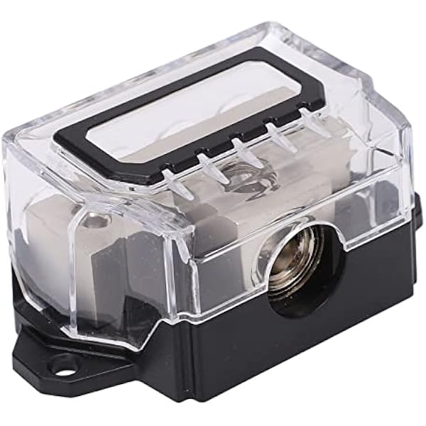 aqxreight Blok Dystrybucji Zasilania Od 0 do 4 Gauge Uziemiony Blok Dystrybucji Zasilania Od 0 do 4 Gauge Rozdzielacz Przewodu Uziemiającego Samochodów i łodzi Zin