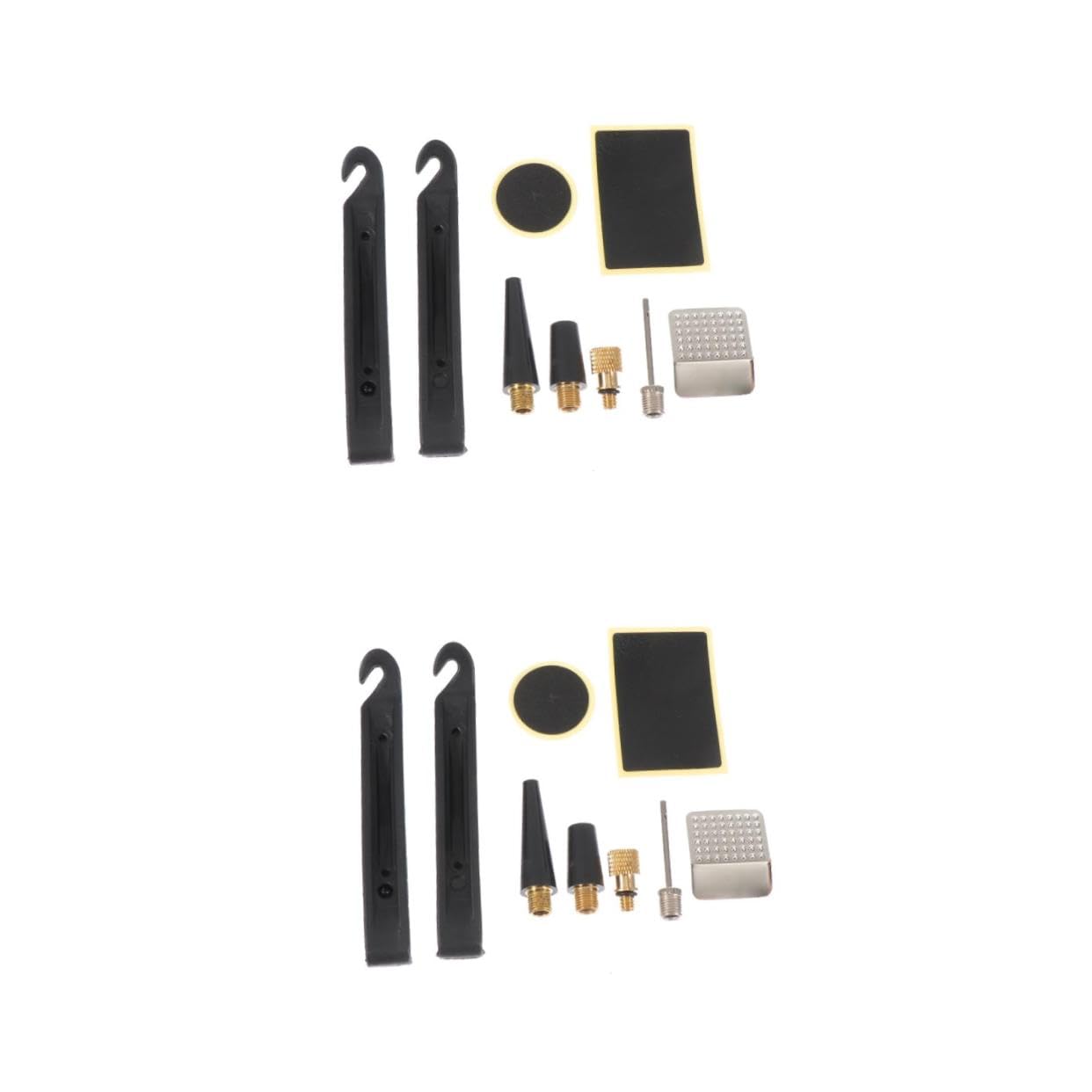 GALPADA 2 Sets Bike Repair Kit Assorted Color Tire Patch Tools for Quick Bicycle Tire Repair for Mountain and Folding Bikes Emergency Inner Tube Maintenance