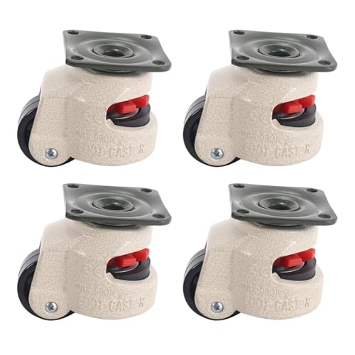 Poulie pour levage et roulette de nivellement rétractable GD-40 pour charges lourdes de 150 kg