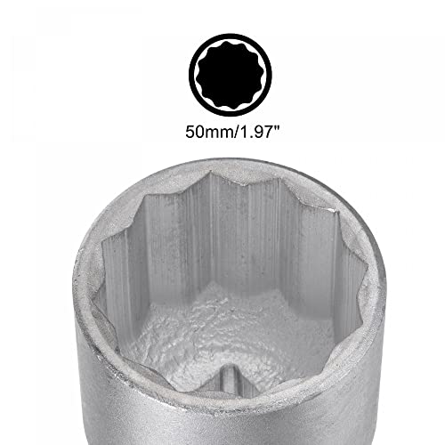 Douille à choc robuste 3/4 12 pans uxcell alliage acier durable