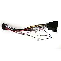 Vista 6 de Hikity Arnés de cableado de 16 pines Adaptador ISO para radio de coche Android Universal ISO Estándar Conector de radio hembra con cables de control